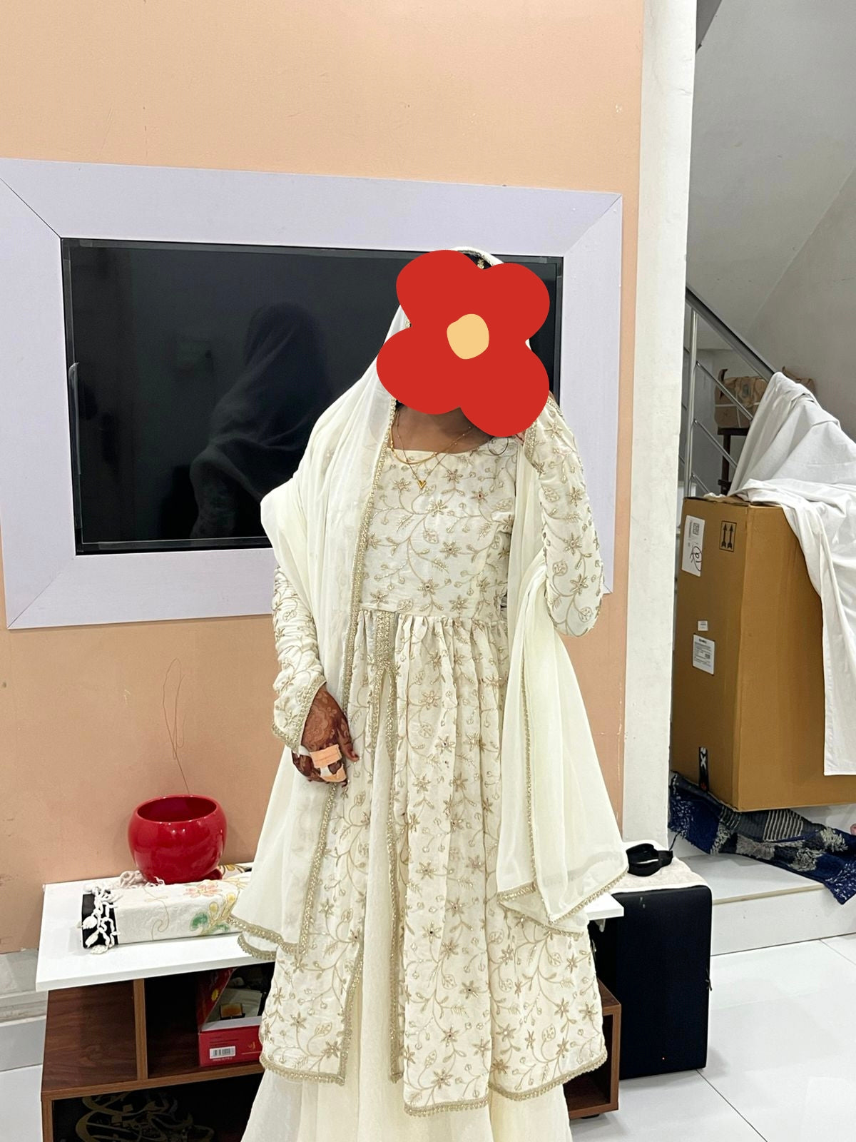 Deep Maroon Velvet Embroidered Sharara Set with Potli Bag